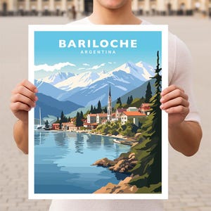Bariloche Argentina Travel Wall Art Poster Print