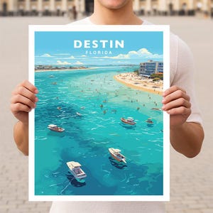 Destin Florida Travel Wall Art Poster Print