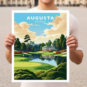Augusta Georgia Travel Wall Art Poster Print
