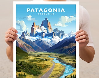 Patagonia Argentina El Chaltén El Chalten Travel Wall Art Poster Print