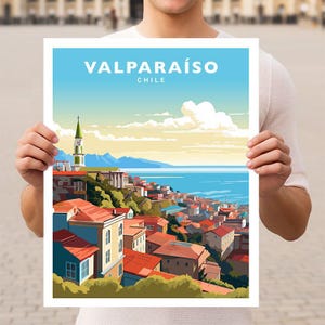 Valparaíso Chile Valparaiso Travel Wall Art Poster Print