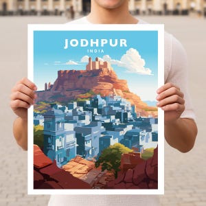 Jodhpur India Travel Wall Art Poster Print