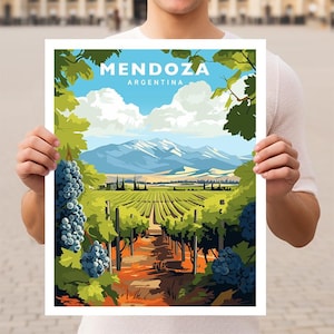 Mendoza Argentinien Reise Wand Kunst Poster Print