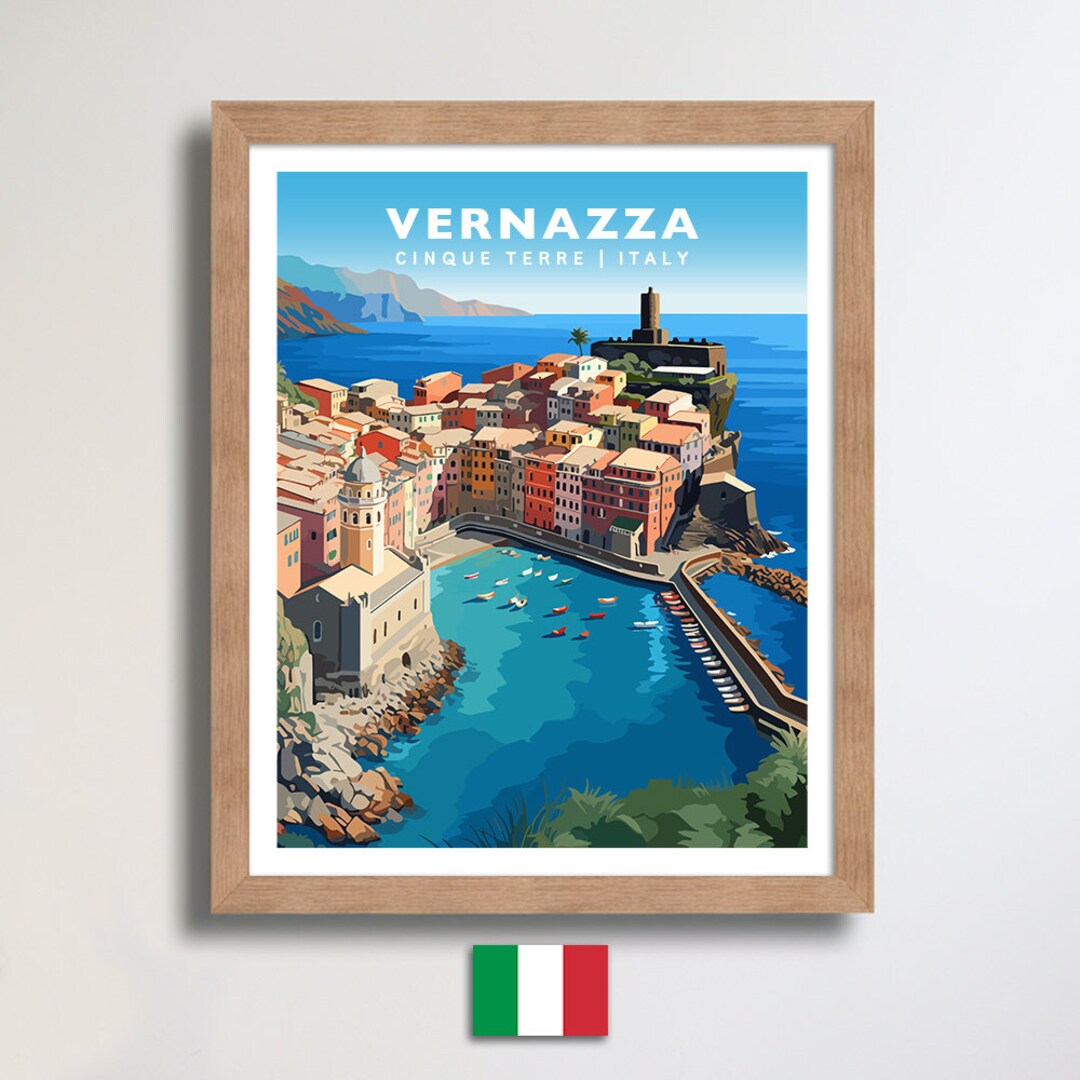 Vernazza Cinque Terre Italy Travel Wall Art Poster Print - Etsy