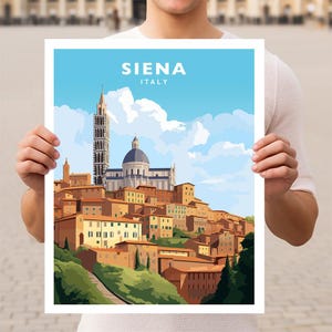Siena Italy Tuscany Travel Wall Art Poster Print