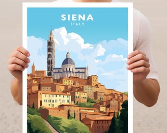 Siena Italy Tuscany Travel Wall Art Poster Print