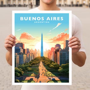 Buenos Aires Argentina Travel Wall Art Poster Print
