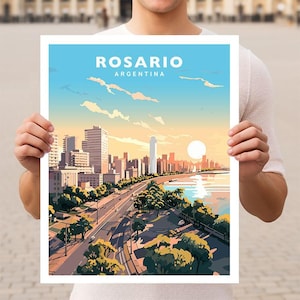 Rosario Argentina Travel Wall Art Poster Print