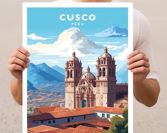 Cusco Peru Travel Wall Art Poster Print