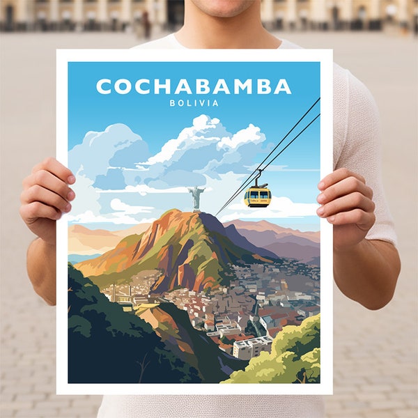 Cochabamba Bolivien Reise Wand Kunst Poster Print