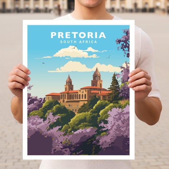 Pretoria South Africa Travel Wall Art Poster Print