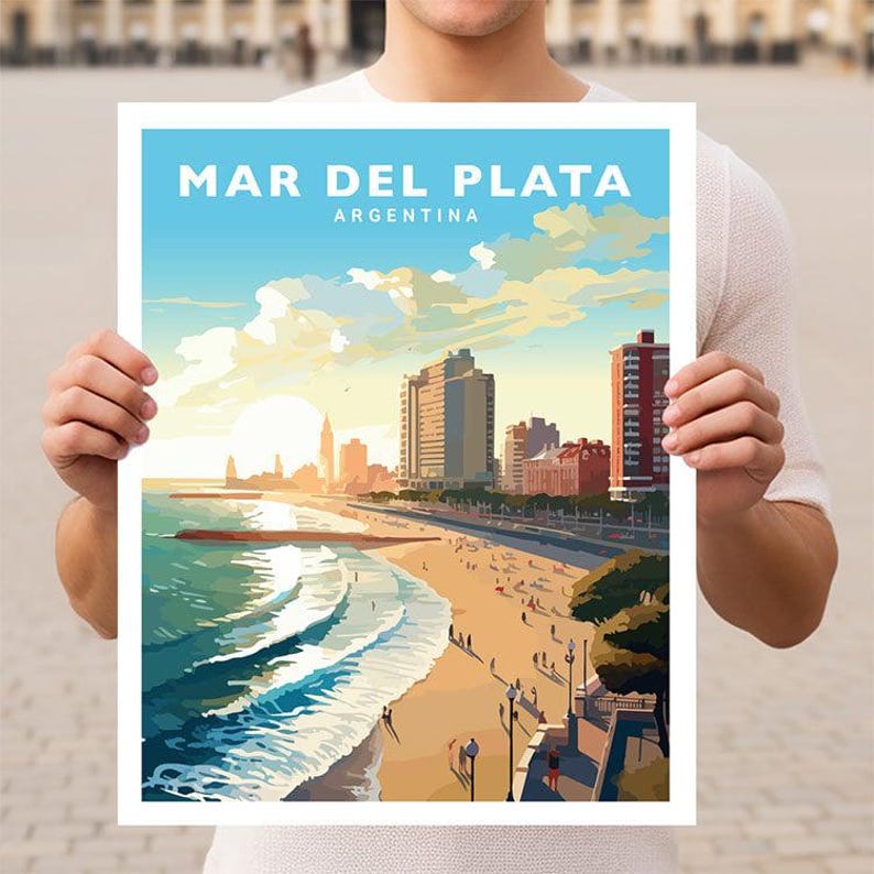Póster de viaje de Mar del Plata, Argentina imagen 1