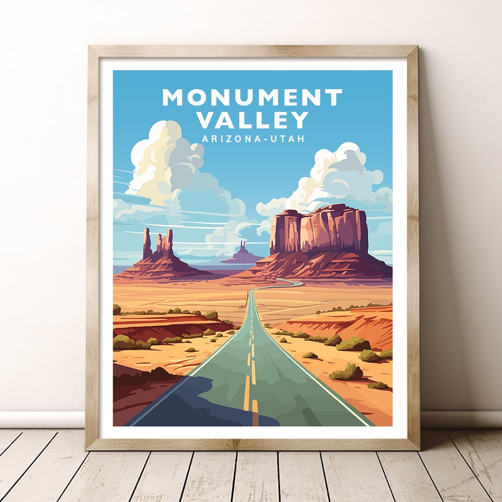 größter Versandhandel für Mode Monument Valley Etsy - Poster