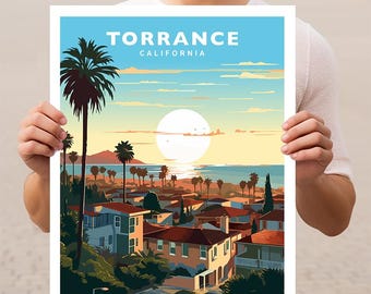 Torrance California Travel Wall Art Poster Print