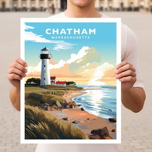 Chatham Massachusetts Cape Cod Reise Wand Kunst Poster Print