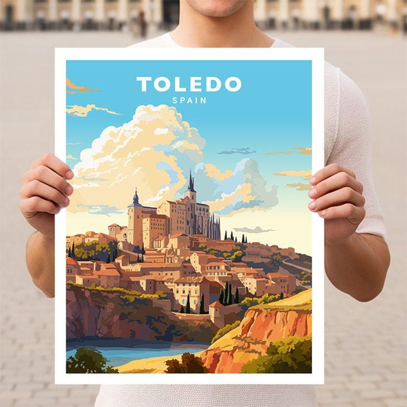 Toledo Spain Travel Wall Art Poster Print image 1