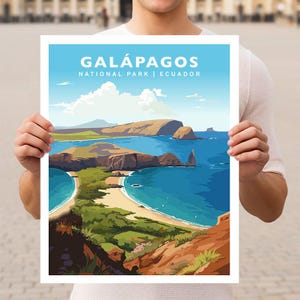 Galápagosinseln National Park Ecuador Galapagos Reise Wand Kunst Poster Druck
