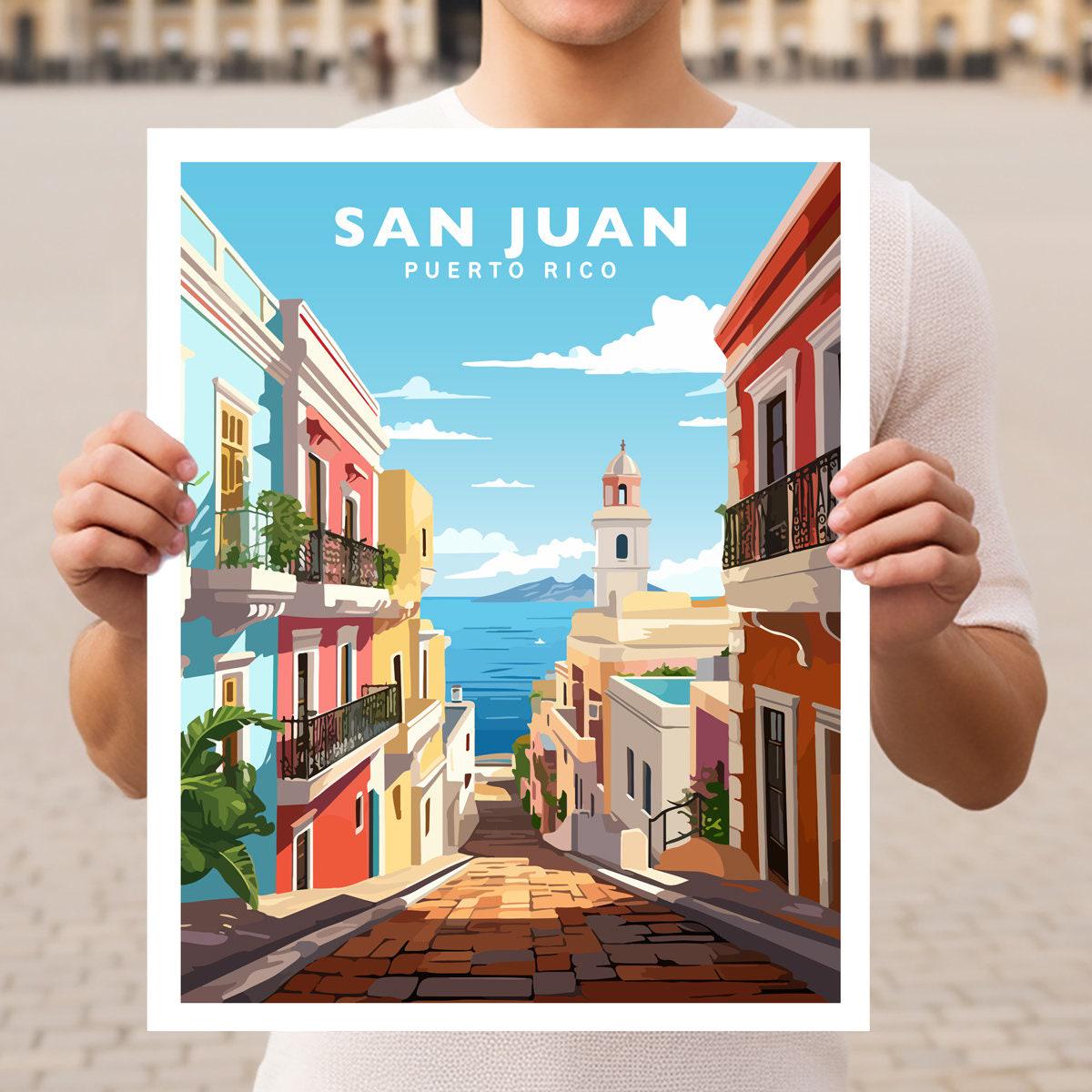 San Juan Puerto Rico Travel Wall Art Poster Print