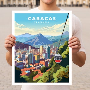 Caracas Venezuela Travel Wall Art Poster Print