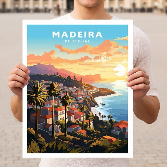 Madeira Portugal Travel Wall Art Poster Print
