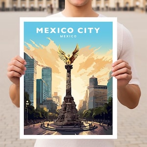Mexico City Travel Wall Art Poster Print