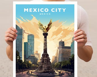 Mexico City Travel Wall Art Poster Print