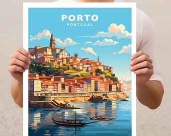 Porto Portugal Travel Wall Art Poster Print