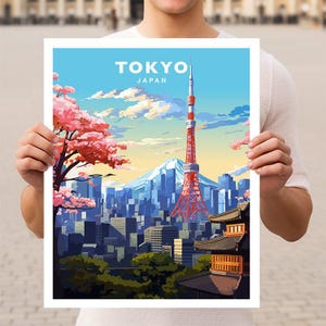 Tokyo Japan Reise Wand Kunst Poster Print