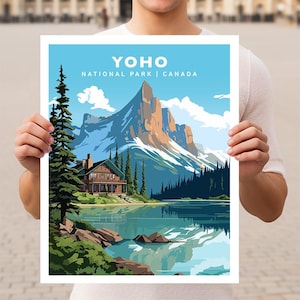 Yoho National Park Canada Travel Wall Art Poster Print