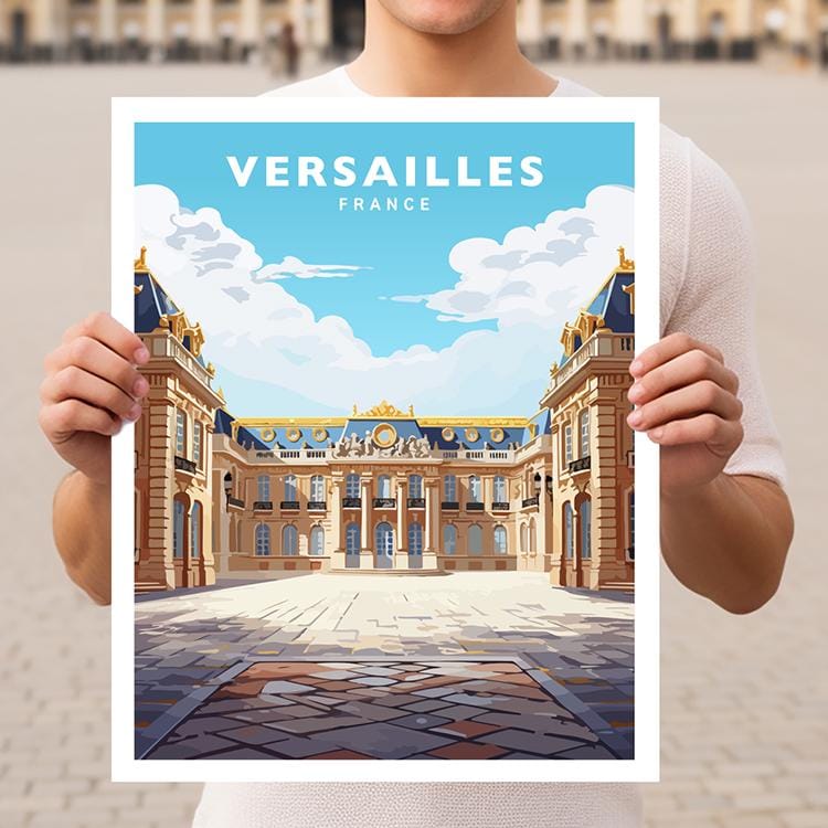 Versailles ポスターセット Versailles Vintage Travel Poster – Vintagraph Art