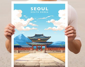 ソウル 韓国 旅行 ウォールアート ポスター プリント - Etsy 日本
