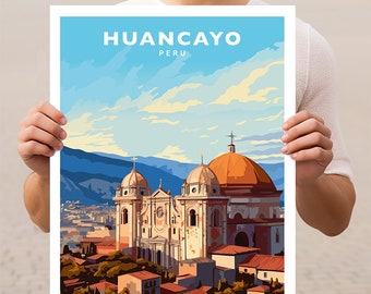 Huancayo Peru Travel Wall Art Poster Print
