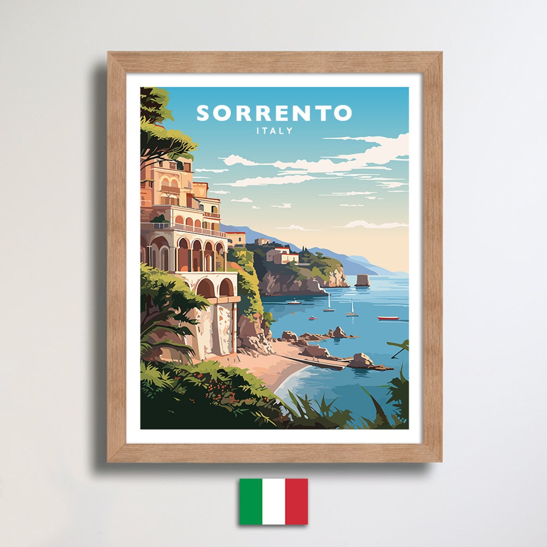 Sorrento Italy Travel Wall Art Poster Print - Etsy
