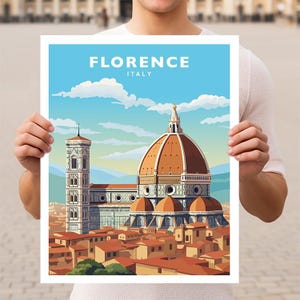 Florence Italy Florence Duomo Travel Wall Art Poster Print