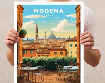 Modena Italien Reise Wand Kunst Poster Print