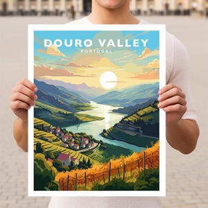 Douro Valley Portugal Travel Wall Art Poster Print