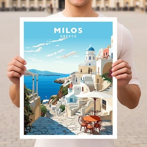 Milos Greece Travel Wall Art Poster Print