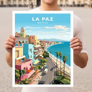 La Paz México Baja California Sur Travel Wall Art Póster impreso