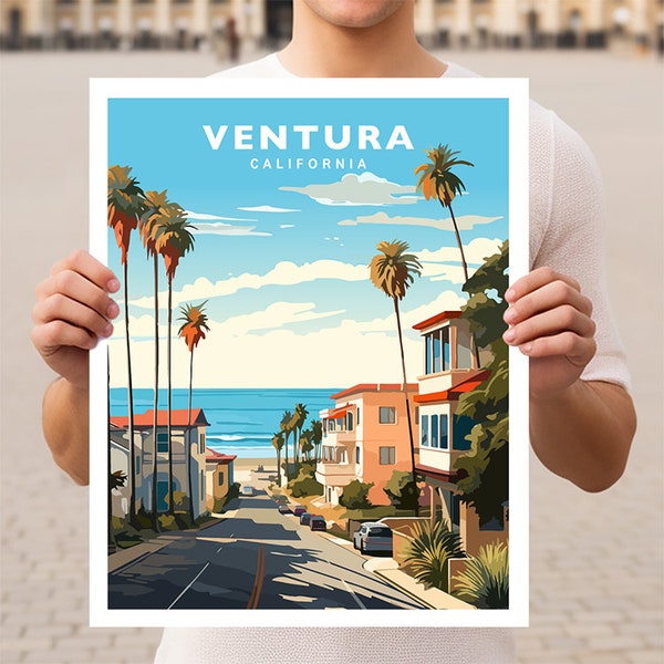 Ventura California Travel Wall Art Poster Print