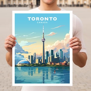 Toronto Canada Travel Wall Art Poster Print