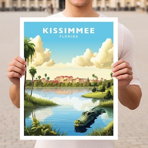 Kissimmee Florida Travel Wall Art Poster Print