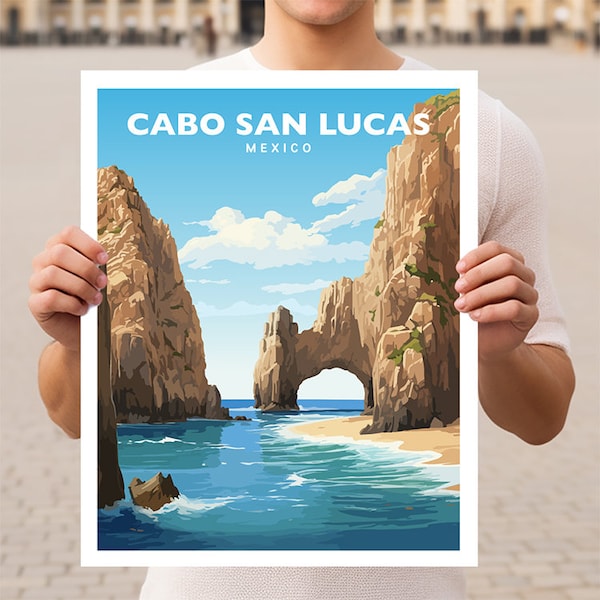 Cabo San Lucas Mexico Baja California Sur Travel Wall Art Poster Print