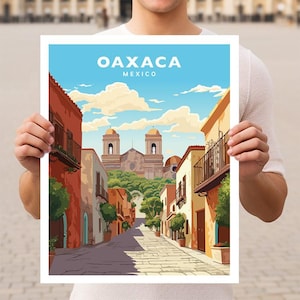 Oaxaca Mexico Travel Wall Art Poster Print