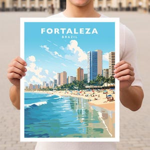 Fortaleza Brazil Travel Wall Art Poster Print