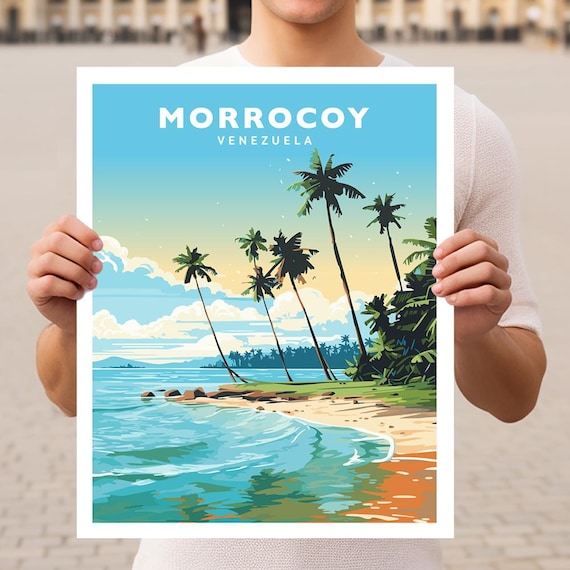 Morrocoy National Park Venezuela Travel Wall Art Poster Print
