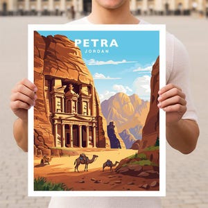 Petra Jordan Travel Wall Art Poster Print