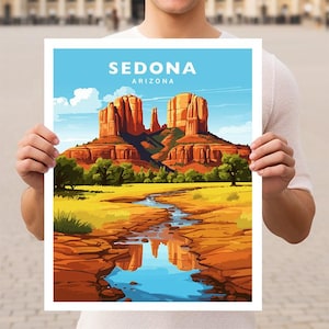 Sedona Arizona Reise-Wand-Kunst-Plakat-Druck