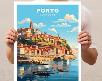 Porto Portugal Reise Wand Kunst Poster Print