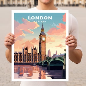 London England Travel Wall Art Poster Print