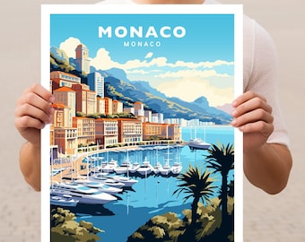 Monaco Travel Wall Art Poster Print